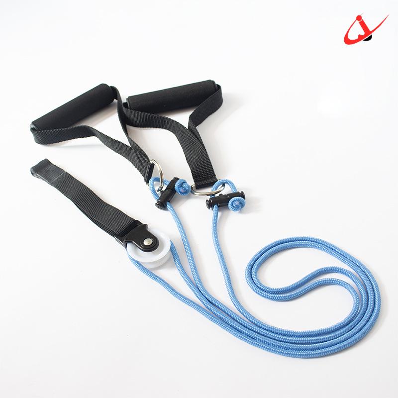 Blue shoulder strap